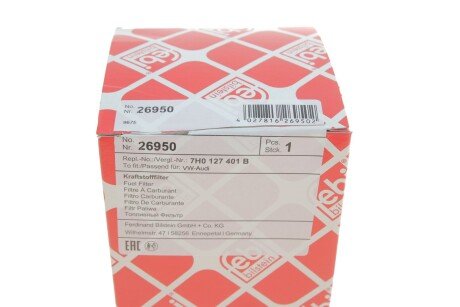 Топливный фильтр febі Bilstein 26950
