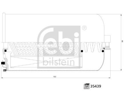 Топливный фильтр febі Bilstein 35439