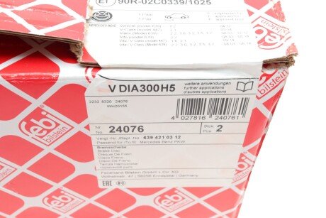 Тормозной диск febі Bilstein 24076