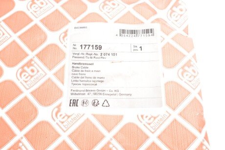 Трос ручних гальм febі Bilstein 177159