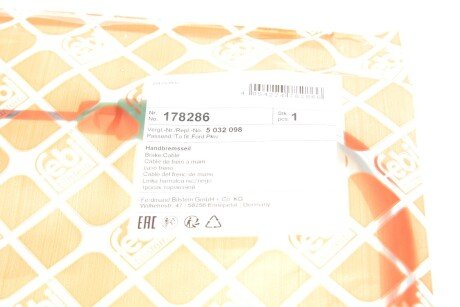 Трос ручних гальм febі Bilstein 178286