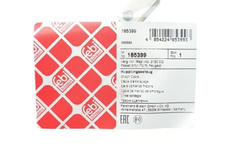 Тросик сцепления febі Bilstein 185399