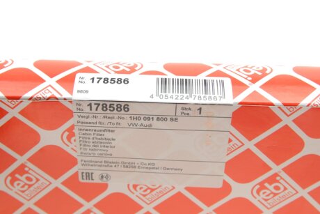 Угольный фильтр салона febі Bilstein 178586