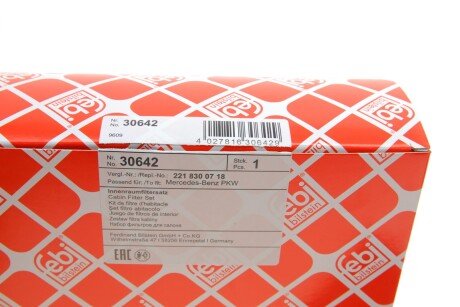 Угольный фильтр салона febі Bilstein 30642