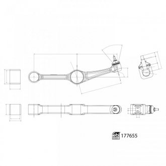 Важіль передньої підвіски febі Bilstein 177655