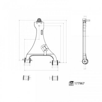 Рычаг передней подвески febі Bilstein 177967