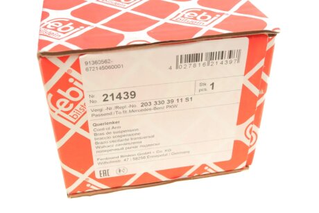 Верхній важіль передньої підвіски febі Bilstein 21439