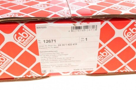 Воздушный фильтр febі Bilstein 12671