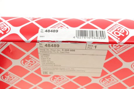 Воздушный фильтр febі Bilstein 48489