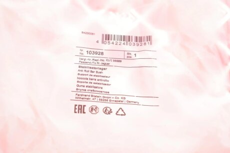 Втулка переднього стабілізатора febі Bilstein 103928