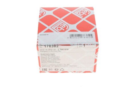 Втулка (резинка) переднего стабилизатора febі Bilstein 178382