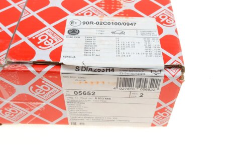 Задній гальмівний (тормозний) диск febі Bilstein 05652