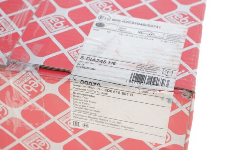 Задний тормозной диск febі Bilstein 09079