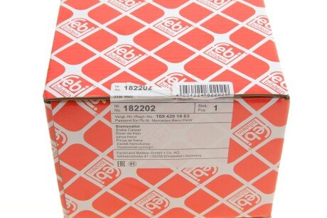 Задній гальмівний супорт febі Bilstein 182202