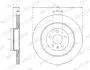 Вентилируемый тормозной диск ferodo DDF2844C