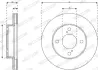 Вентилируемый тормозной диск ferodo DDF2968C