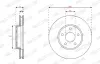 Диск гальмівний ferodo DDF3020C