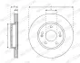 Вентилируемый тормозной диск ferodo DDF3056C