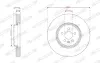 Вентилируемый тормозной диск ferodo DDF3079VC1