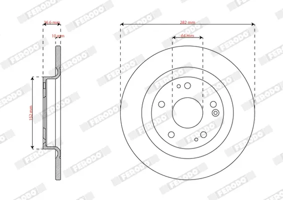 ��������� ���� Ferodo DDF3086C (фото 1)