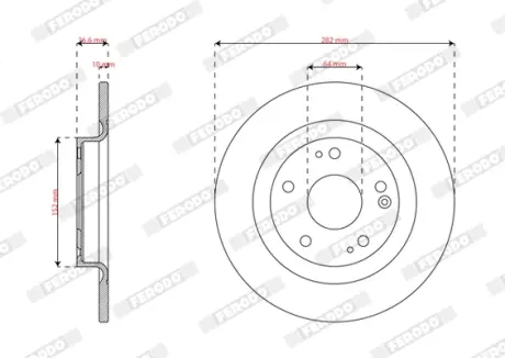 ��������� ���� ferodo DDF3086C Хонда Цивик