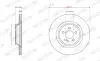 Вентильований гальмівний диск Ferodo DDF3204C (фото 1)