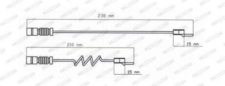 Датчик зносу гальмівних колодок ferodo FAI103