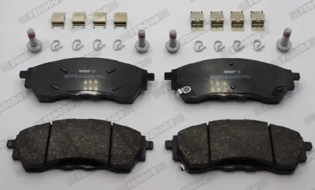 Комплект гальмівних колодок передн, FORD RANGER 2.0D-3.2D 04.11- ferodo FDB4981