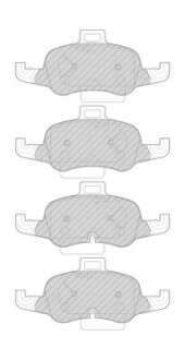 Тормозні (гальмівні) колодки ferodo FDB4996