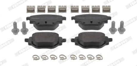 Комплект гальмівних колодок задн, CITROEN C4 III, C4 X JEEP AVENGER OPEL CORSA F PEUGEOT 2008 II, 208 II 1.2-Electric 06.19- Ferodo FDB5196