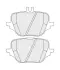 Комплект гальмівних колодок задн, MERCEDES C (W206), C T-MODEL (S206), CLE (A236), CLE (C236), E (W214), E ALL-TERRAIN (S214), E T-MODEL (S214), GLC (C254), GLC (X254), S (V223) 1.5H-4.0H 09.20- Ferodo FDB5593 (фото 1)