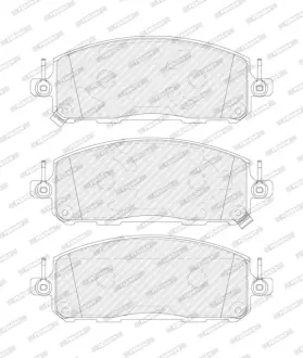 Комплект гальмівних колодок передн, MITSUBISHI OUTLANDER IV NISSAN ARIYA, QASHQAI III, X-TRAIL IV RENAULT AUSTRAL, ESPACE VI, RAFALE, SCENIC E-TECH PHASE I 1.2H-Electric 07.20- ferodo FDB5664 Рено Espace
