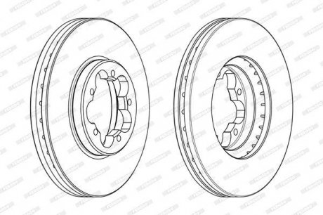 Гальмівний диск ferodo DDF2469