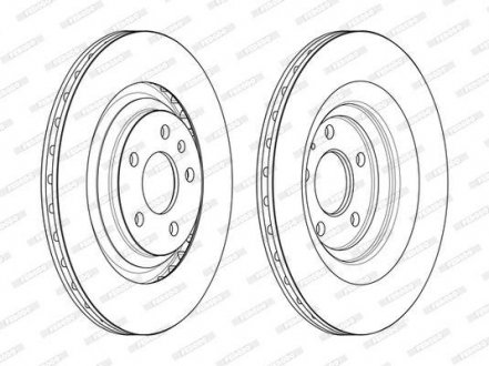Гальмівний диск ferodo DDF2546C