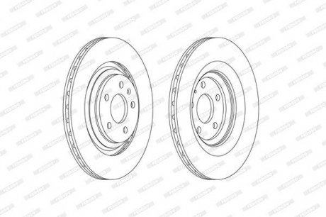 Гальмівний диск ferodo DDF2546C