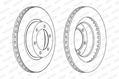 Гальмівний диск ferodo DDF1594C