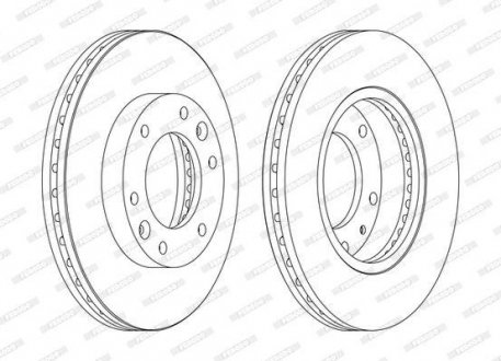 Гальмівний диск ferodo DDF1612C