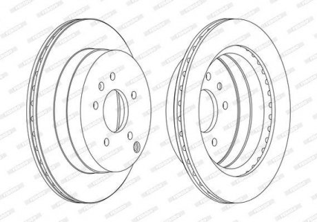 Тормозной диск ferodo DDF1660C