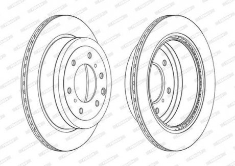 Гальмівний диск ferodo DDF1965C