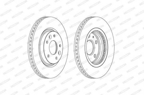Гальмівний диск ferodo DDF2466C