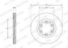 Вентильований гальмівний диск ferodo DDF1921