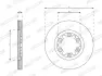 Вентилируемый тормозной диск ferodo DDF1921