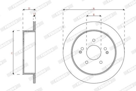 Диск гальмівний ferodo DDF1992C