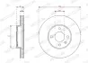 Вентильований гальмівний диск Ferodo DDF2540C (фото 2)