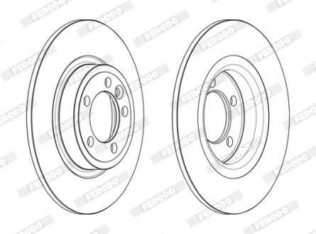 Диск гальмівний ferodo DDF2633C