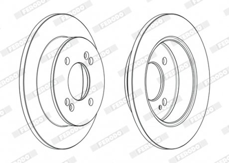 Диск гальмівний ferodo DDF2655C