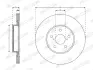 Вентилируемый тормозной диск ferodo DDF3100C