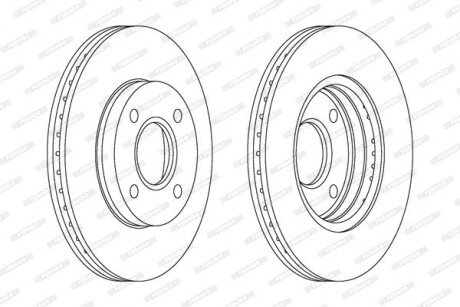 Гальмiвнi диски ferodo DDF1072C
