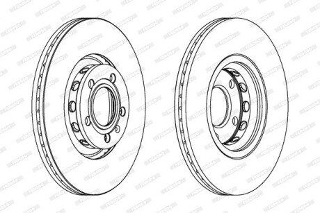 Гальмiвнi диски ferodo DDF1706C
