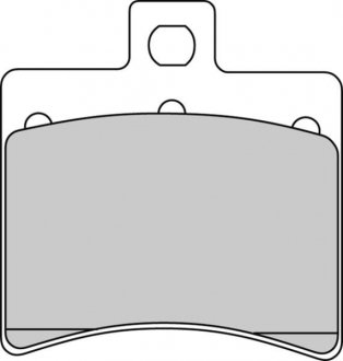 Колодки ручного (стоячого) тормоза ferodo FDB2090EF